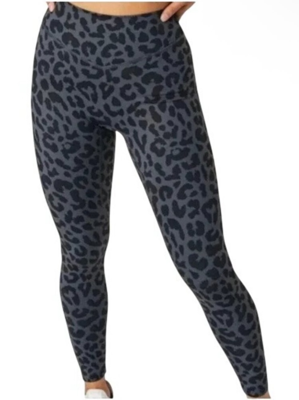 Balance Athletica Vitality Black/Gray Leopard Leggings size Small